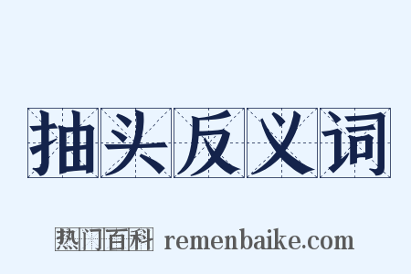 抽头反义词是什么意思的图片